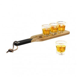 Shotglas med serveringsbricka